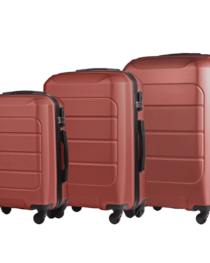 Kohvrite komplekt punane (L + M + S)