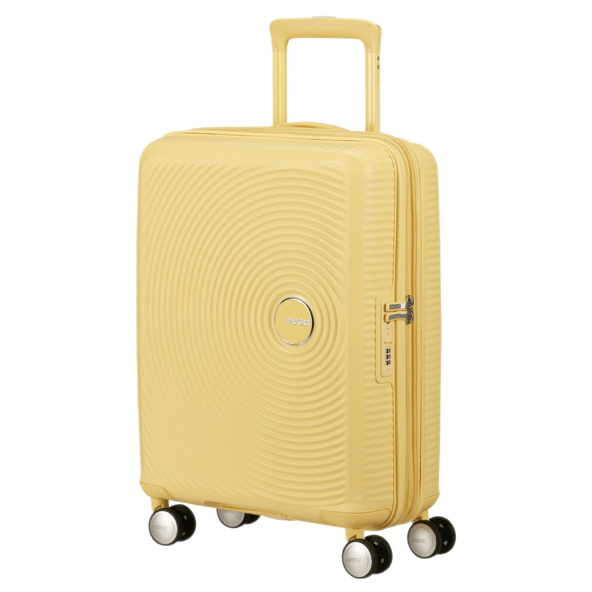 American-Tourister-soundbox-käsipagasi-kohver-kollane3