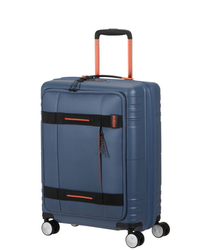 American Tourister Hello Cabin + Smart käsipagas Navy-Orange