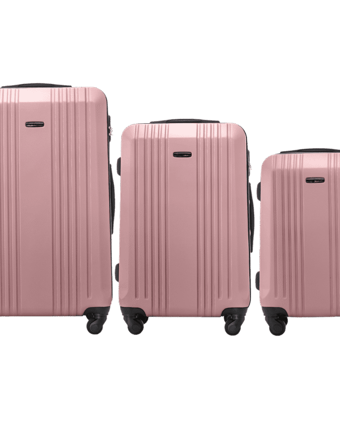 Kohvrite komplekt rosegold KST01 (L + M + S)