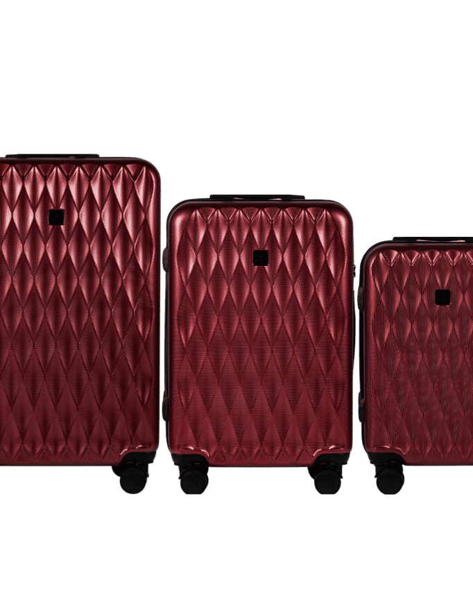 Kohvrite komplekt punane PC190 (L + M + S)